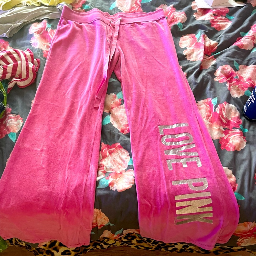 Like New VS Pink bling Love Pink pants